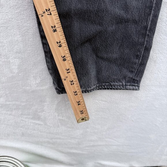 Levis 501 Jeans Mens 32x34 Black Original Fit Straight Leg Button Fly - Picture 7 of 14